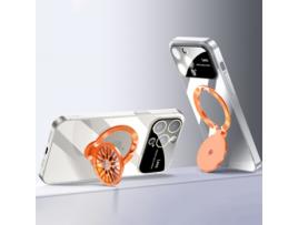 Suporte Casa Galvanizado Para Iphone 12 Pro Voero Pele Sintética Anti-choque Transparente