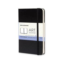 MOLESKINE Bloco de Desenho Classic Hard Cover Art Collection, 14 x 9 cm, 40 Folhas, Liso, Capa Dura, Preto