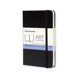 Bloco de Desenho Classic Hard Cover Art Collection, 14 x 9 cm, 40 Folhas, Liso, Capa Dura, Preto