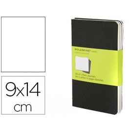 Livro Apontamento Liso 64 Folhas Capa Dura Preta Moleskine 3 unid.