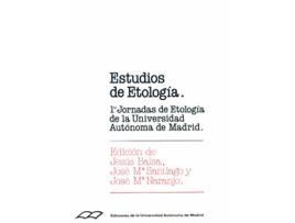Livro Estudios De Etología. Primeras Jornadas De Etología De La Universidad Autónoma D de Jesús Balsa (Español)
