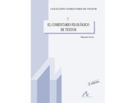 Livro El Comentario Filológico De Textos de Manuel Ariza Viguera (Espanhol)