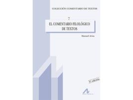Livro El Comentario Filológico De Textos de Manuel Ariza Viguera (Espanhol)