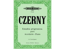 Livro Estudios Para Acordeón-Piano de Carl Czerny (Espanhol)