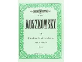 Livro 15 Estudios De Virtuosismo Op.72 de Moritz Moszkowski (Espanhol)