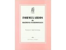 Livro Formularios De Regimenes Matrimoniales de Vicente Luis Simó Santonja (Espanhol)