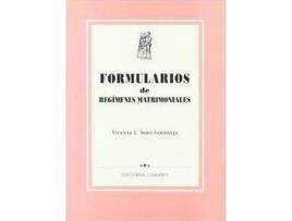 Livro Formularios De Regimenes Matrimoniales de Vicente Luis Simó Santonja (Espanhol)