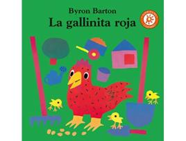 Livro La Gallinita Roja de Byron Barton (Espanhol)