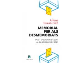 Livro Memorial Per Als Desmemoriats de Alfons Durán-Pich (Catalão)