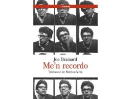 Livro Me'N Recordo de Joe Brainard (Catalão) 