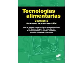 Livro Tecnologías Alimentarias Volumen 2 de Juan A García De Fernando Ordoñez (Espanhol)