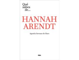 Livro Hannah Arendt de Agustín Serrano De Haro (Espanhol)