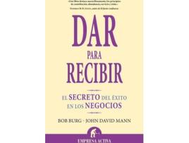Livro Dar Para Recibir de Bob Burg (Espanhol)