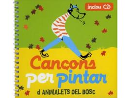 Livro Cançons D'Animalets Del Bosc Per Pintar de Montse Roig Ayuso (Catalão)