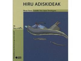 Livro Hiru Adiskideak de Mercé Viana (Basco)