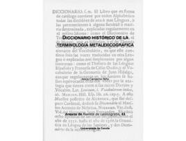 Livro Diccionario Histórico De La Terminología Metalexicográfica de Jesús Camacho Niño (Espanhol)