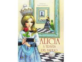 Livro Alicia A Través Del Espejo de Lewis Carroll (Espanhol)