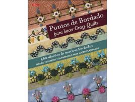 Livro Puntos De Bordado Para Hacer Crazy Quilts de Kathy Seaman Shaw (Espanhol)