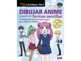 Livro Dibujar Anime A Partir De Formas Sencillas de Christopher Hart (Espanhol)