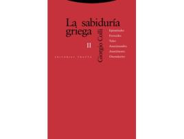 Livro La Sabiduría Griega Ii de Giorgio Colli (Español)