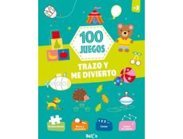 Livro 100 Juegos - Trazo Y Me Divierto +3 de  (Espanhol)