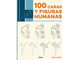 Livro 100 Caras Y Figuras Humanas de Chris Legaspi (Espanhol)