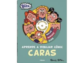 Livro Aprende A Dibujar Comic Caras de Bruce Blitz (Espanhol)