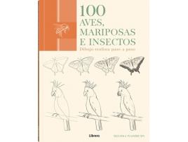 Livro 100 Aves, Mariposas E Insectos de Melissa Washburn (Espanhol)