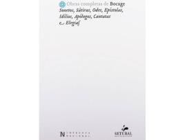 Livro Obras Completas de Bocage: Sonetos, Sátiras, Odes, Epístolas, Idílios, Apólogos, Cantatas e, Elegias: Volume I – Tomo I e Tomo II de Bocage (Português - 2018)
