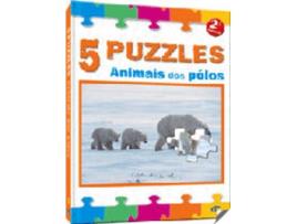 Livro 5 Puzzles: Animais Dos Polos de VVAA (Português)