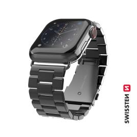 Bracelete Swissten em metal para Apple Watch 38-40mm Preto