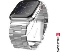 Bracelete Apple Watch 42/44 mm SWISSTEN Prateado