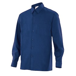 Camisa MANGA COMPRIDA 1 BOLSO AZUL NAVY M