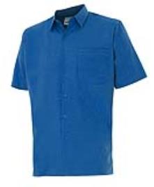 Camisa MANGA CURTA 1 BOLSO AZUL XXL