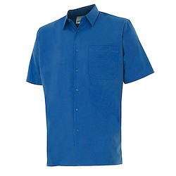 Camisa MANGA CURTA 1 BOLSO AZUL XXL