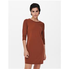 Only Vestido direito, mangas 3/4