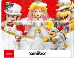 Pack Figuras Amiibo Mario, Peach e Bowser