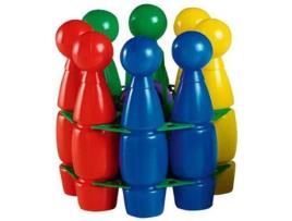 Bowling  Conjunto 8 Pinos com 2 Bolas Karpa