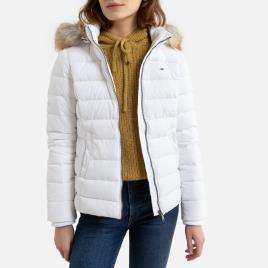 Tommy Jeans Blusão curto, com fecho e capuz 