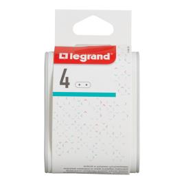 Legrand Ficha Quadrupla Lateral, 4 Tomadas, Branco e Cinzento