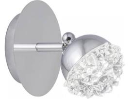 Aplique  ILUMINACIÓN Stella LED (6W - Vidro, Metal - Crómio)