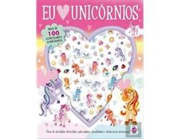 Livro Autocolantes Fofos'Eu Amo Unicornios de Vários Autores (Ano de Edição - 2017)