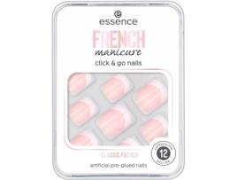 Unhas Falsas ESSENCE Click & Go Francesa 01 (12 un)