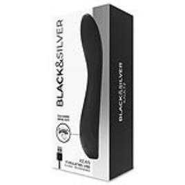 BLACK & SILVER KEAN VIBRATOR TOUCH CONTROL