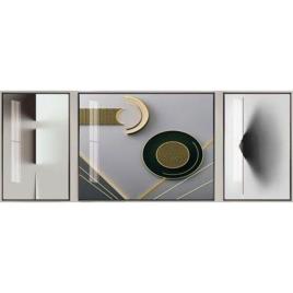 Pintura DKD Home Decor Abstrato (3 pcs) (240 x 3 x 80 cm)