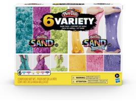 Plasticina  Sand Kit com 6 potes (Idade Mínima: 3 anos)