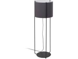 Candeeiro de Pé  Drum (Cinzento Escuro - E27 - Máx. 15W - Metal - Tecido)