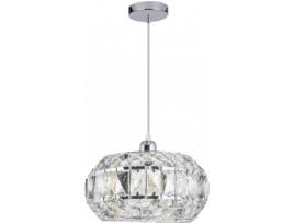 Candeeiro de Teto  Riane (Prateado - E27 - 60 W - Cristal)