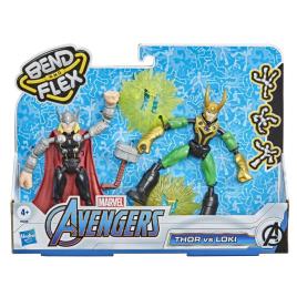 Figura de Ação  Thor vs Loki Bend and Flex (Idade Mínima: 4 anos)