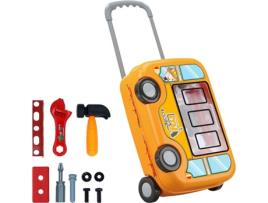Kit de Ferramentas  Bolsa com rodas e alça de 10 peças (23x12x50 cm - 3 anos)